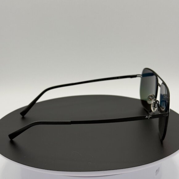 Maui Jim Sharks Cove Black Hawaii Lava Polarized Sunglasses MJ605-02 - Picture 8 of 11